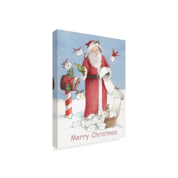 Melinda Hipsher 'Merry Christmas Santa' Canvas Art,14x19